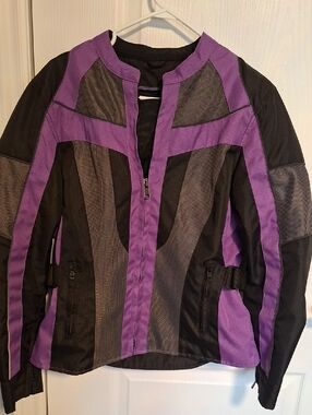 Purple and Black Women's Kevlar Jacket
